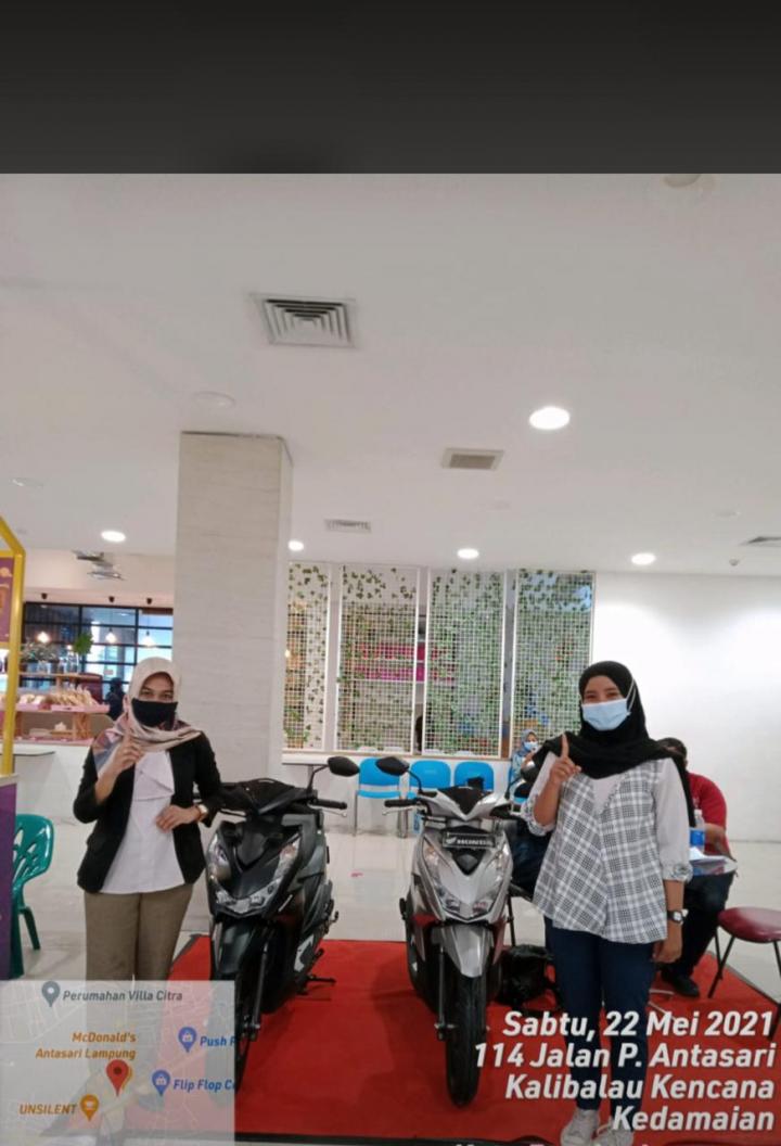 NSS Kedaton kembali mengadakan pameran unit Honda  di Mal Chandra Antasari